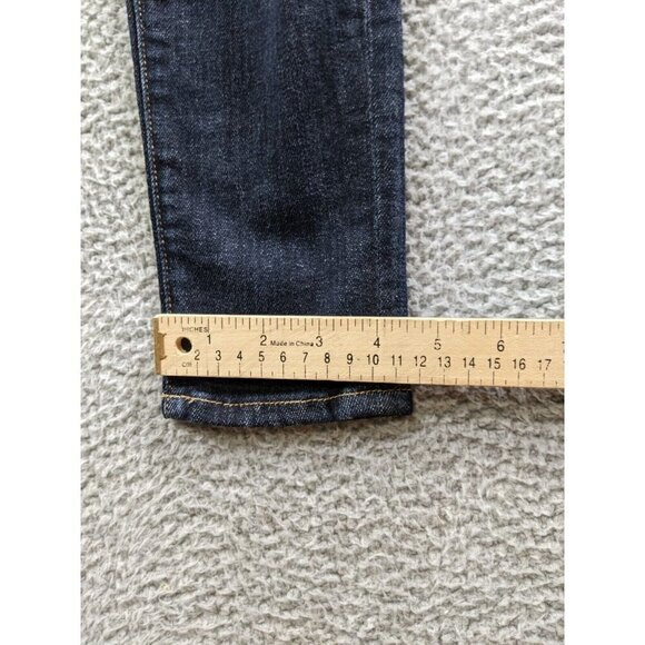 Frame Denim Jeans Womens 27 Ali High Rise Skinny Blue Destroyed Kingland Rip - Picture 11 of 16